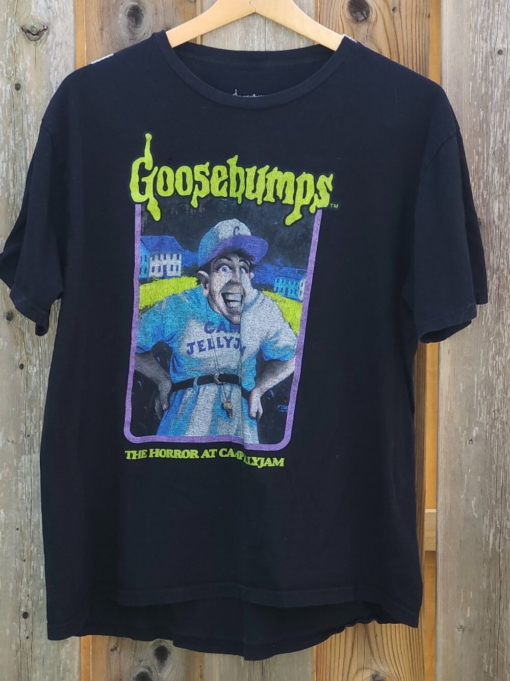 PHILCOS GOOSEBUMPS The Horror at Camp Jellyjam t-shirt Size Large R.L Stein